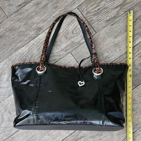 Brighton Patent Leather Leopard Print Tote Bag - Picture 4 of 16